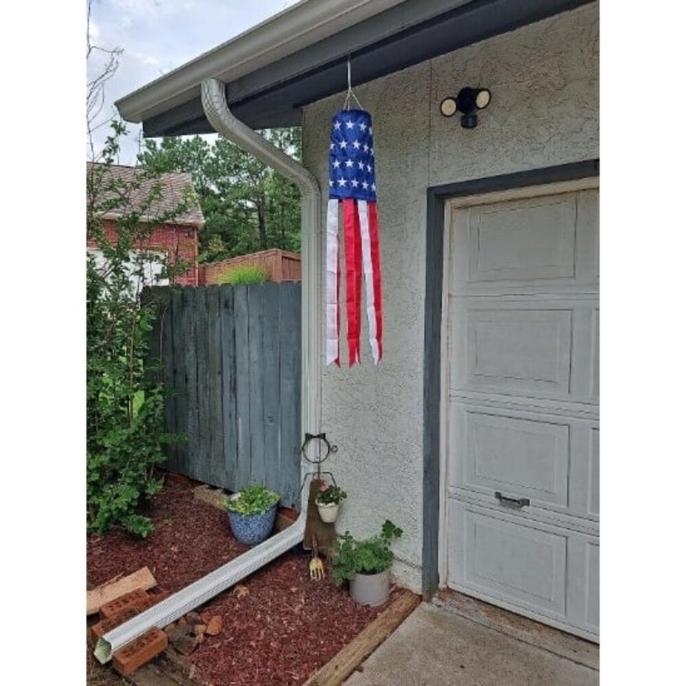 4th of July Decorations 40 Inch American Windsock Heavy Duty